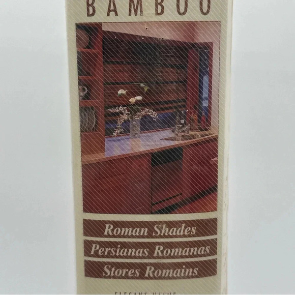 New Ambria Fruitwood Burnt Roman Shade 36" X 72". - Picture 2 of 10